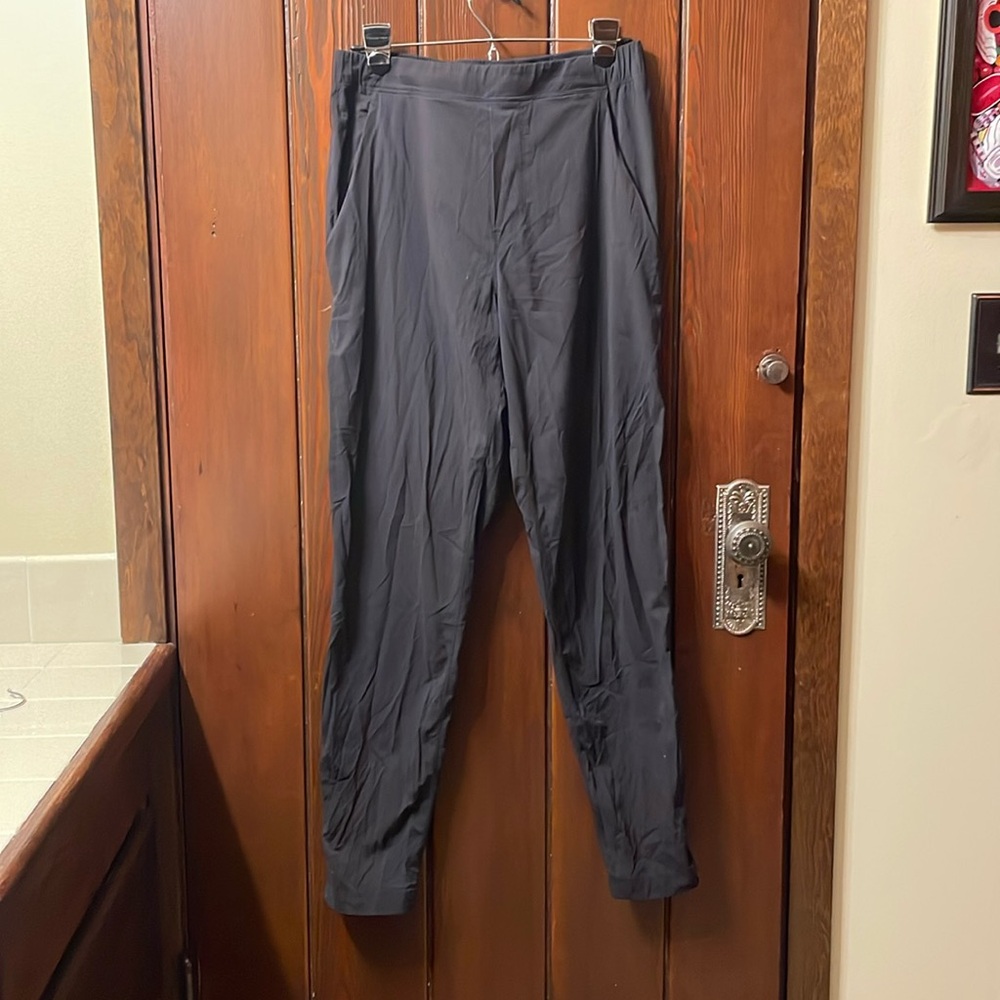 Men’s Lululemon Dance Studio Pants Tonal Stripe Ankle Zip Pockets Sz Medium EUC